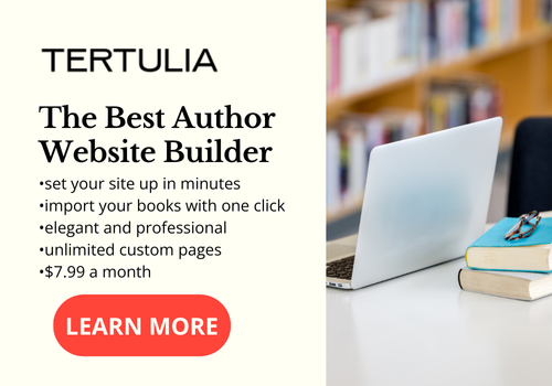 the best author website builder - Tertulia. Click to learn more.