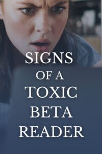 toxic beta readers pin for Pinterest