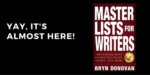 Master Lists for Writers by Bryn Donovan