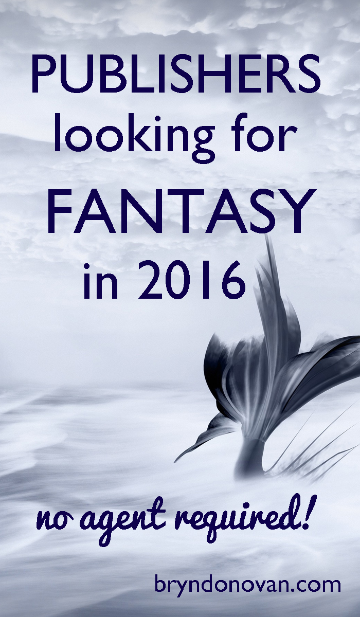 Publishers of Fantasy Novels 2016 #writing #publishing 