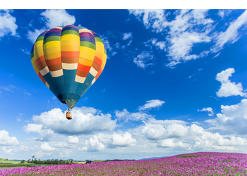 hot air balloon in the sky | movie popcorn | How to Reward Yourself: 50 Treats and Self Care Ideas #ways to reward yourself without food #how to reward yourself #self care ideas 