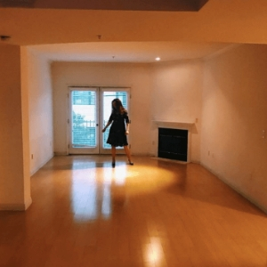 Best Things About 2018. Photo of Bryn Donovan in empty apartment.