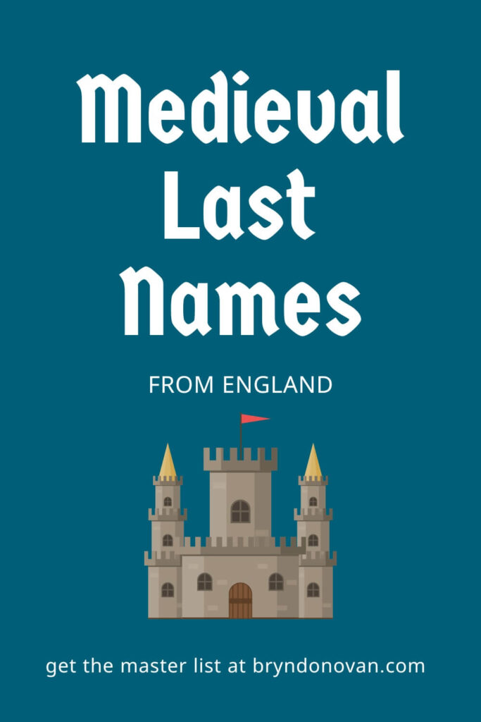 Medieval Last Names from England