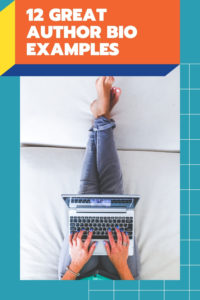 12 Great Author Bio Examples | woman typing on laptop