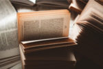 stack of paperback books