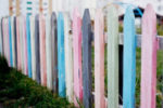 multicolored fence representing setting boundaries