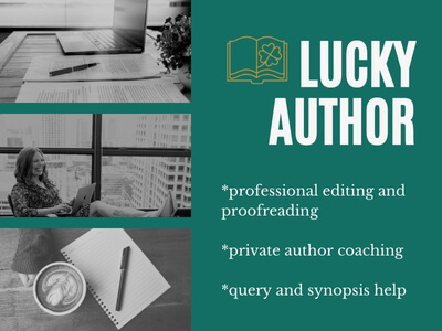 LUCKY AUTHOR professional editing and proofreading private author coaching query and synopsis help
