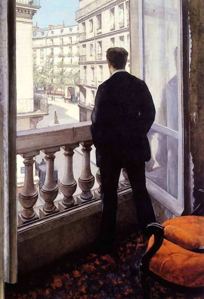 Yong Man at His Window by Gustave Caillebotte