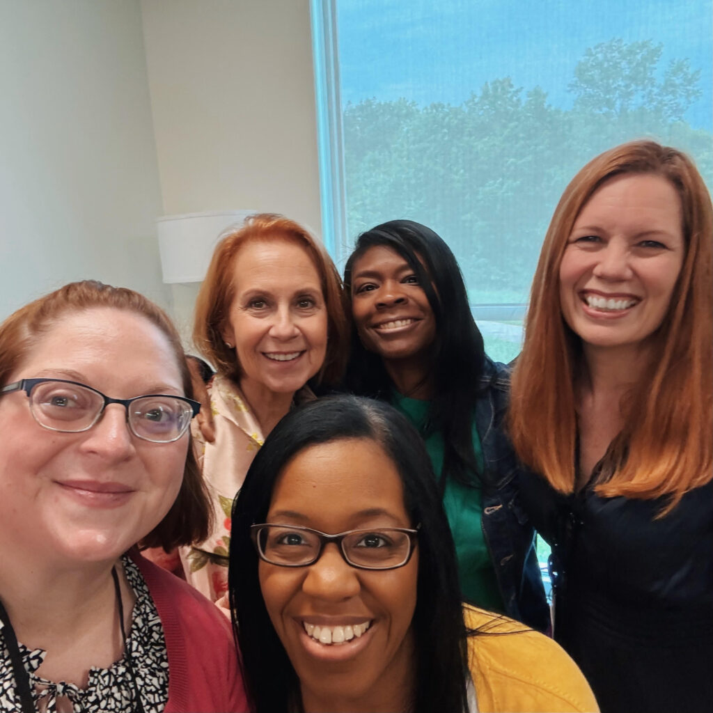 Bryn Donovan with authors Angela Anderson, Liz Johnson, Janna MacGregor, Jamie Wesley