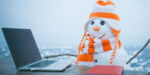 snowman with laptop WIP Wednesday January 2026