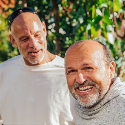mature men laughing