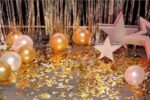 balloons, stars, and glitter